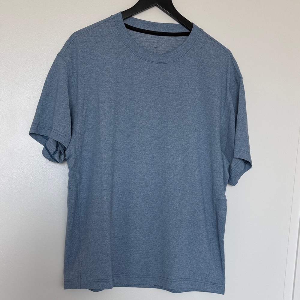 Lululemon x Barry’s Relaxed-Fit Training SS Heathered Blazer Blue Size LARGE